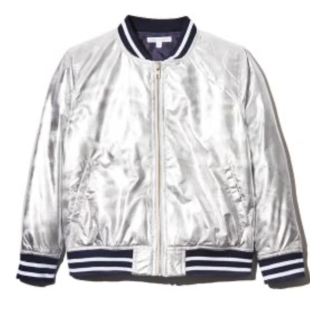 Rockets of Awesome Silver Bomber Jacket